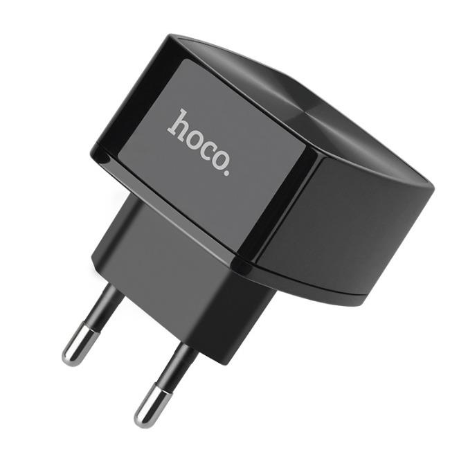 آداپتور شارژ سریع هوکو با کابل میکر Hoco C70A Cutting-edge QC3.0 Micro (EU)