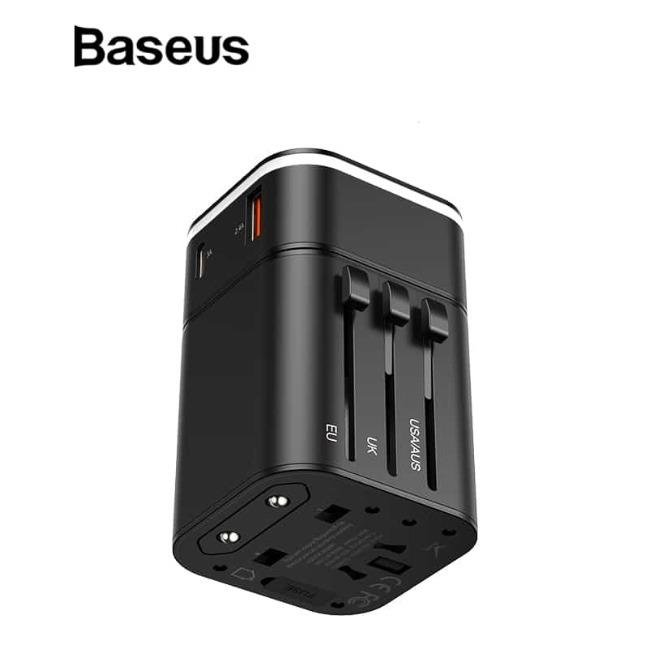 آداپتور چند خروجی شارژ سریع بیسوس Baseus Removable 2in1 universal travel adapter PPS Quick Charger