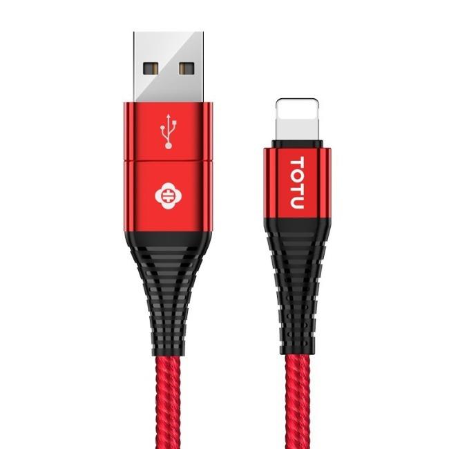 کابل تبدیل USB و تایپ سی به لایتنینگ 1.2 متری توتو TOTU B2AA-07 Color Series