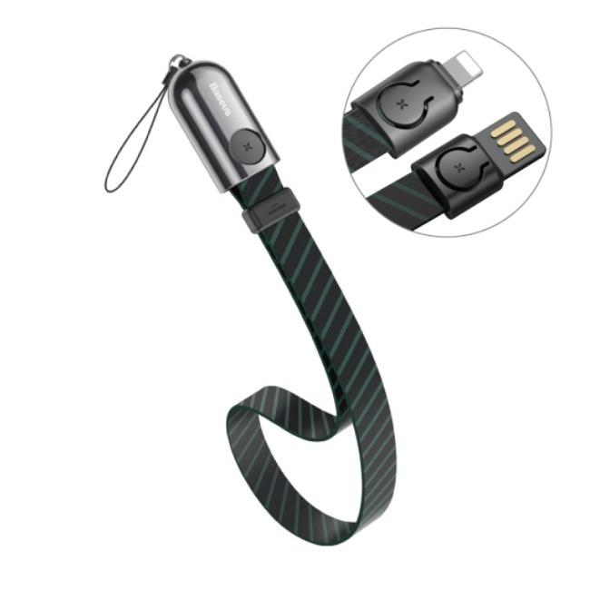 کابل شارژ لایتنینگ 35 سانتی متری بیسوس Baseus Gold Collar lanyard Data Cable IP 2.4A 35cm