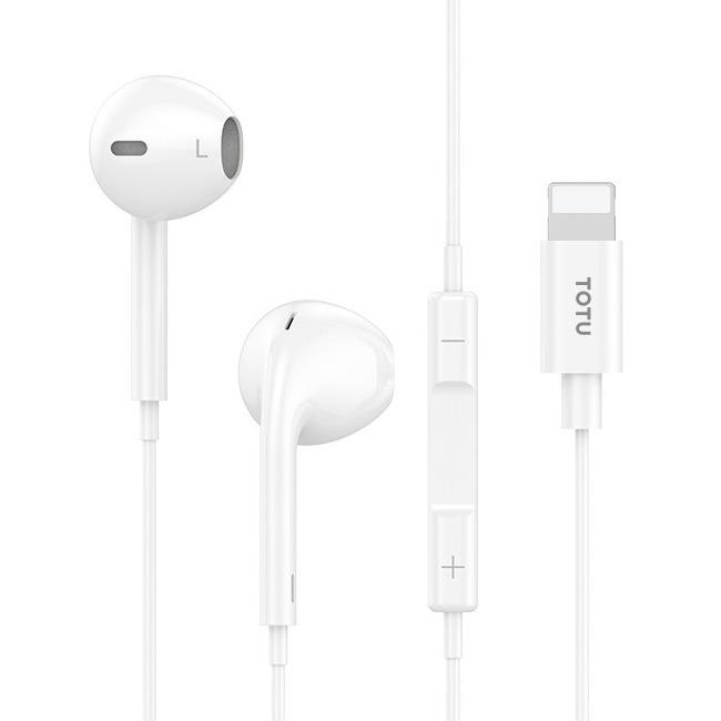 هندزفری سیم دار توتو با ورودی لایتنینگ