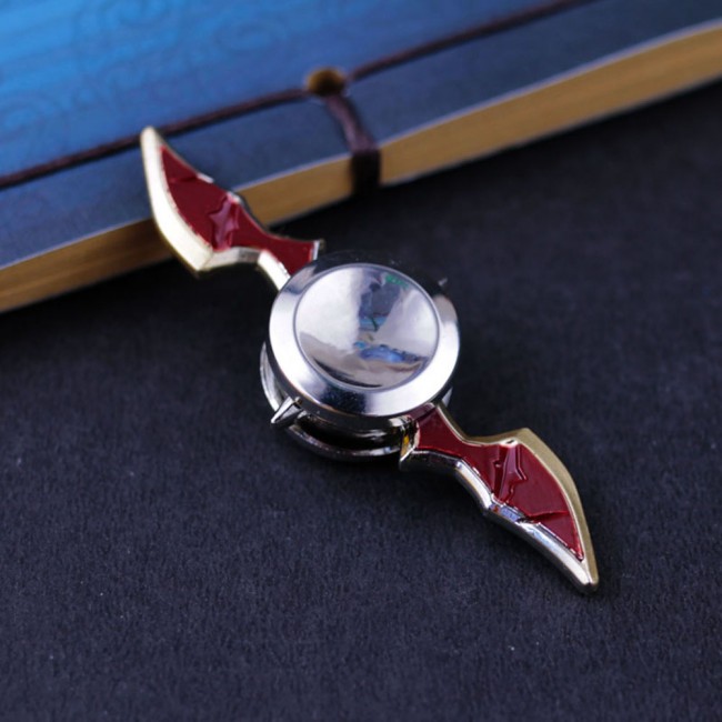 اسپینر فلزی Metal Tow Blade Sword Fideget Spinner - اسپینر فلزی دو پره شمشیری