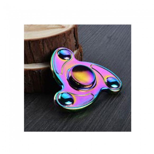 اسپینر Focus Fidget Spinner - فلزی سه پره رنگین کمانی