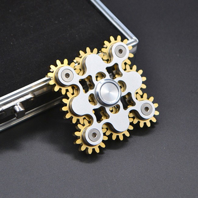 اسپینر اسپینر فلزی لاکچری طرح چرخ دنده - Gear Wheel Metal Fidget Spinner