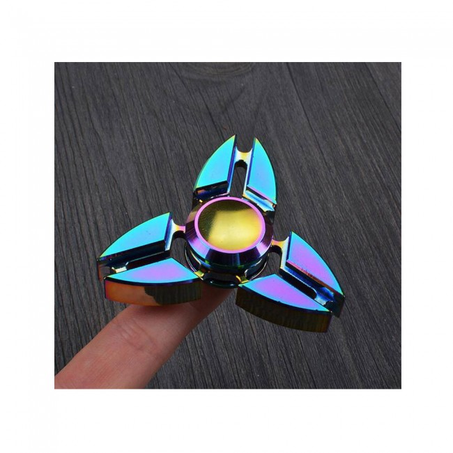 اسپینرفلزی سه پره رنگین کمانی - Colorful Metal Fidget Spinner