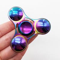 اسپینر Metal Colorfu Fidget Spinner - اسپینر فلزی سه پره رنگین کمانی