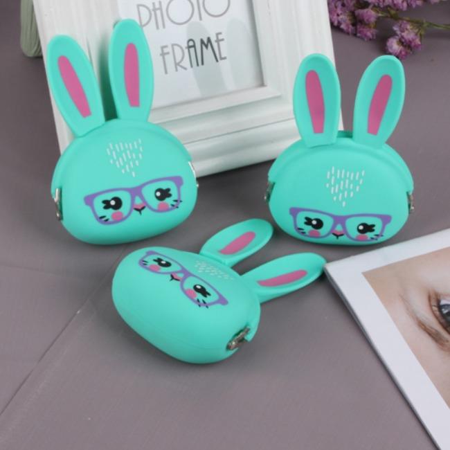 کیف هندزفری خرگوشی Green Rabbit Silicon Purse Coin