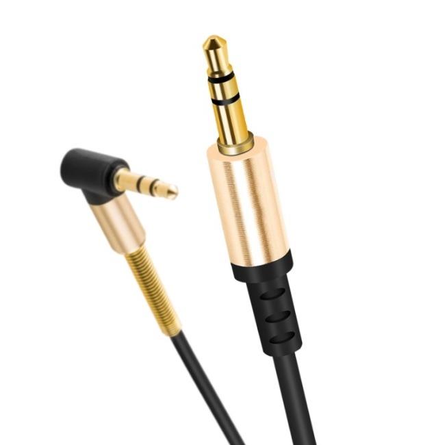 کابل صدا فلزي سر کج هوکو Hoco UPA02 Spring Aux 3.5mm Cable