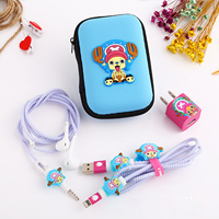 پک محافظ کابل Circular bag Pak HandsFree کیف هندزفری + محافظ کابل + برچسب شارژر آیفون فانتزی