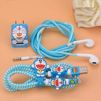 پک محافظ کابل پلاستیکی protective Toys محافظ کابل + برچسب شارژر آیفون فانتزی