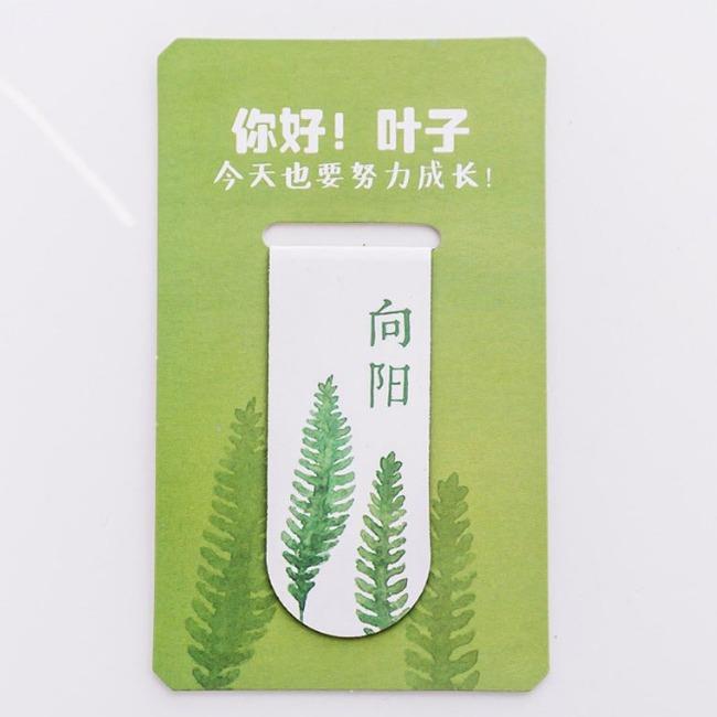 نشانه گذار کاغذ آهن ربایی طرح برگ سبز