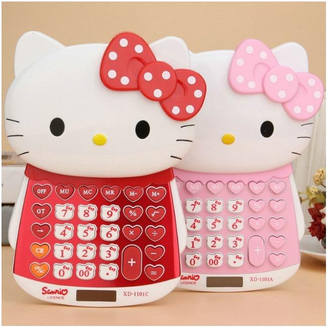 ماشین حساب فانتزی طرح هلوکیتی Hello Kitty XD-1101 Calculator