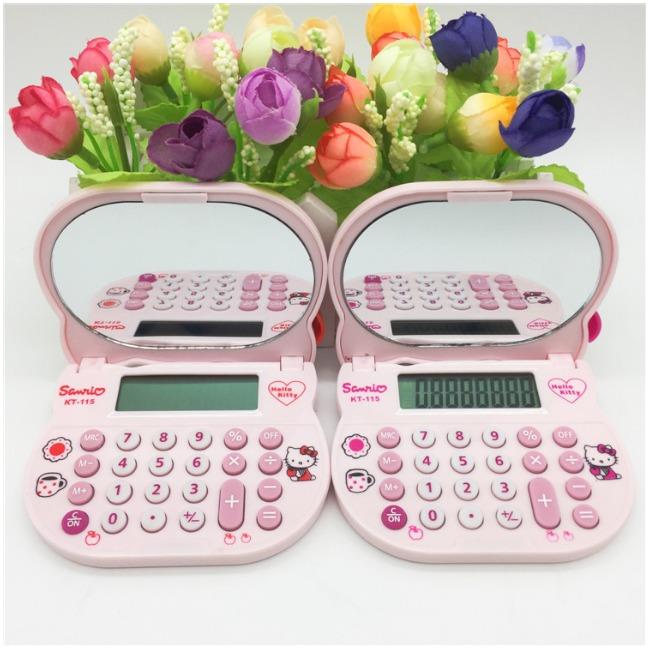 ماشین حساب فانتزی طرح هلوکیتی آینه ای Hello Kitty KT-115 Calculator
