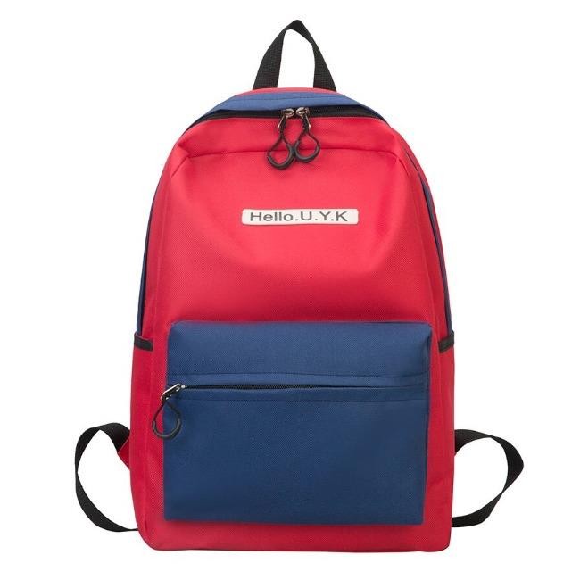 کوله پشتی دو رنگ Hello U.Y .K کد 29-10