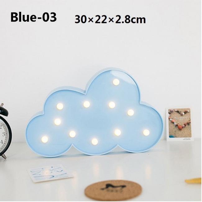 چراغ خواب LED سه بعدی طرح ابر