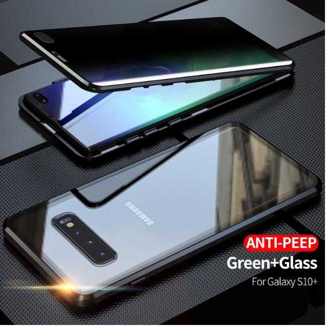 قاب مگنتی با گلس ضد جاسوسی سامسونگ Magnetic privacy galaxy S10