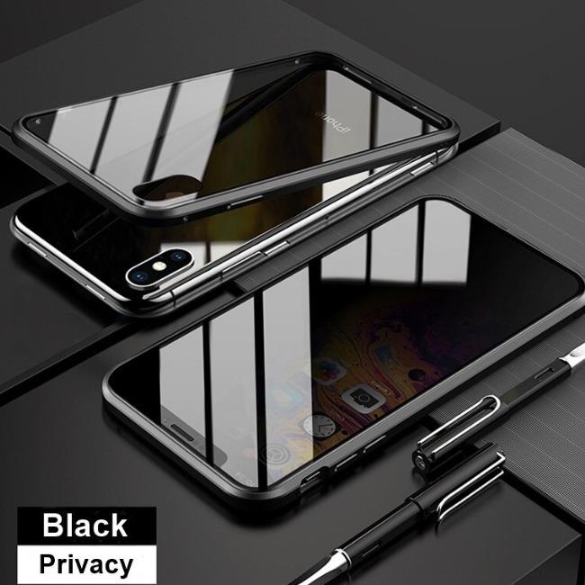 قاب مگنتی با گلس ضد جاسوسی آیفون Magnetic privacy iPhone 7 Plus