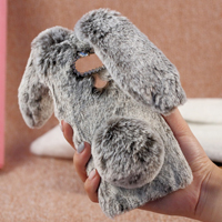 قاب ژله ای خزدار Rabbit Fur Pearl ear Case LG V10