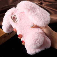 قاب ژله ای خزدار Rabbit Fur Pearl ear Case Sony Xperia Z5 Premium