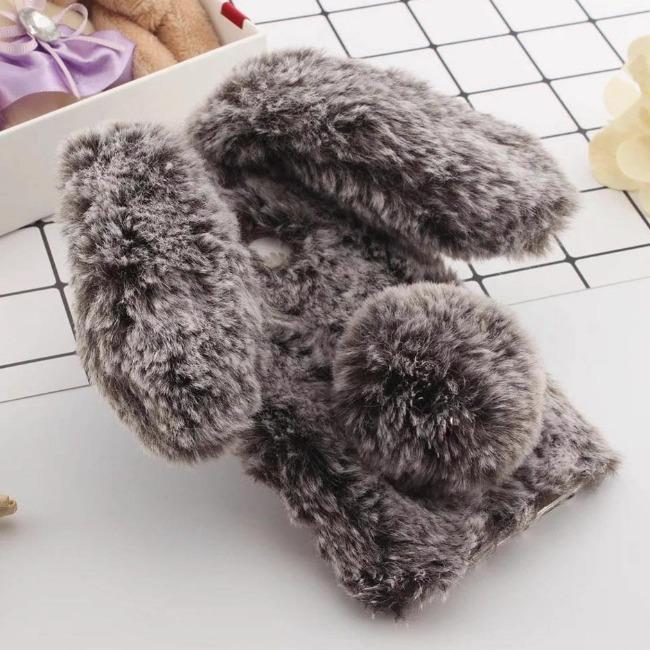 قاب ژله ای خزدار خرگوشی Rabbit Fur Case Huawei Mate 10 Pro