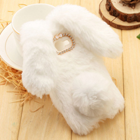 قاب ژله ای خزدار Rabbit Fur Pearl ear Case Samsung Galaxy A3 2017