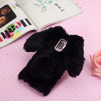 قاب ژله ای خزدار Rabbit Fur Pearl ear Case Huawei Mate 9 Pro