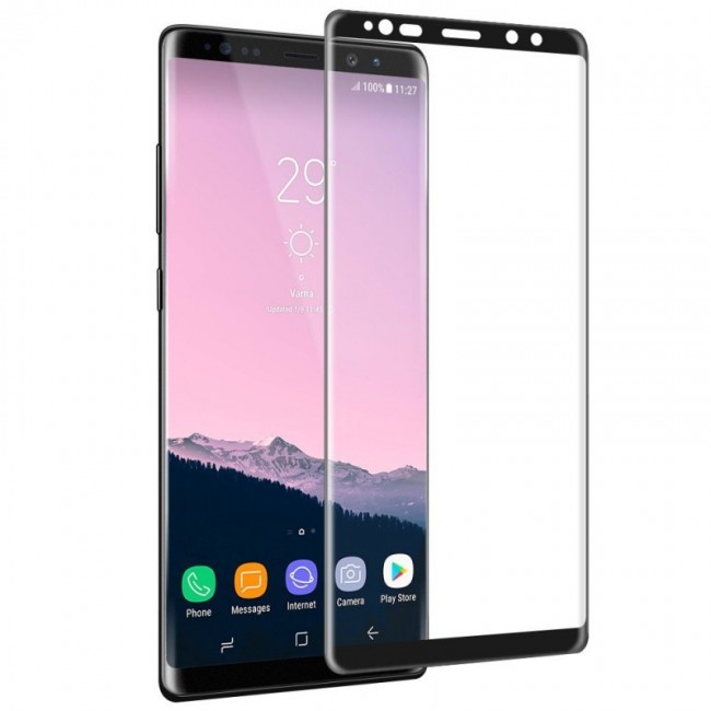 محافظ LCD شیشه ای فول گلس فول چسب Full Glass Full Glue Samsung Galaxy Note 8