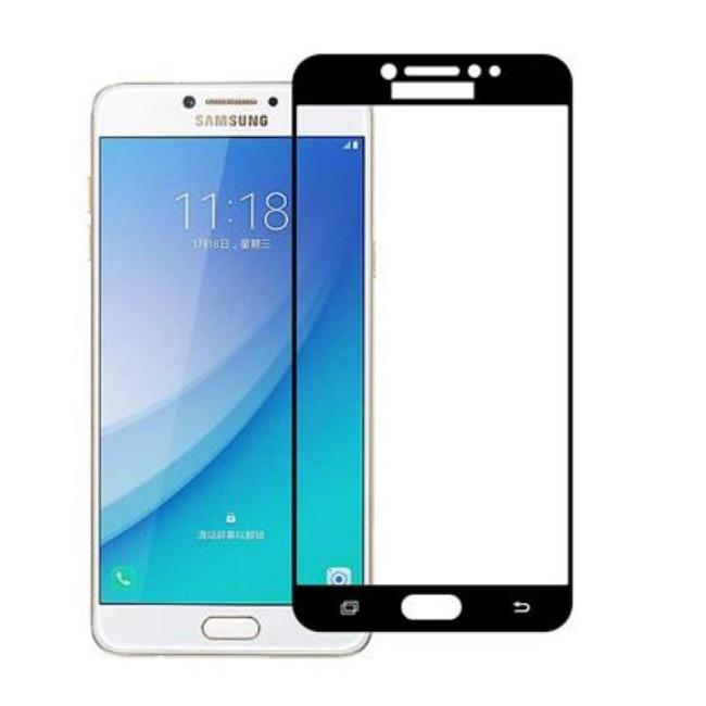 فول گلس تمام چسب گوشی سامسونگ Full Glass Samsung Galaxy C7 Pro