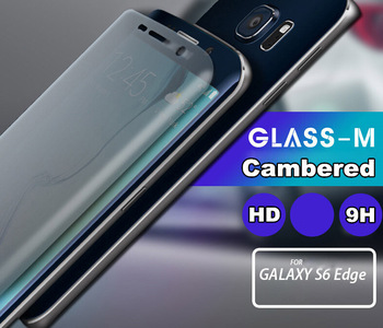 محافظ LCD شیشه ای Glass برچسب شیشه ای ضدضربه مخصوص با پوشش منحنی های دو طرف Samsung Galaxy S6 Edge
