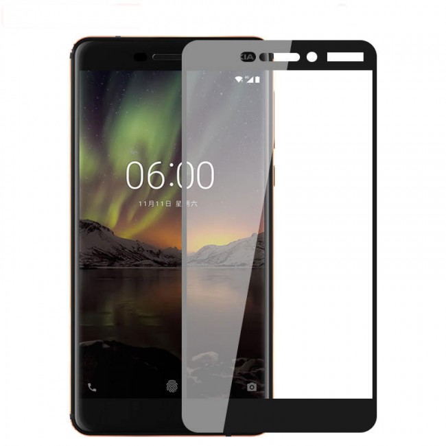 محافظ LCD شیشه ای Full Glass Screen Protector.Guard Nokia Nokia 6.1 2018