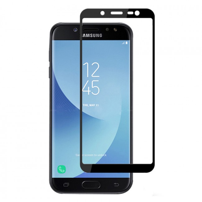 محافظ LCD شیشه ای فول چسب Full Glass Full Glues Screen Protector.Guard Samsung Galaxy J4
