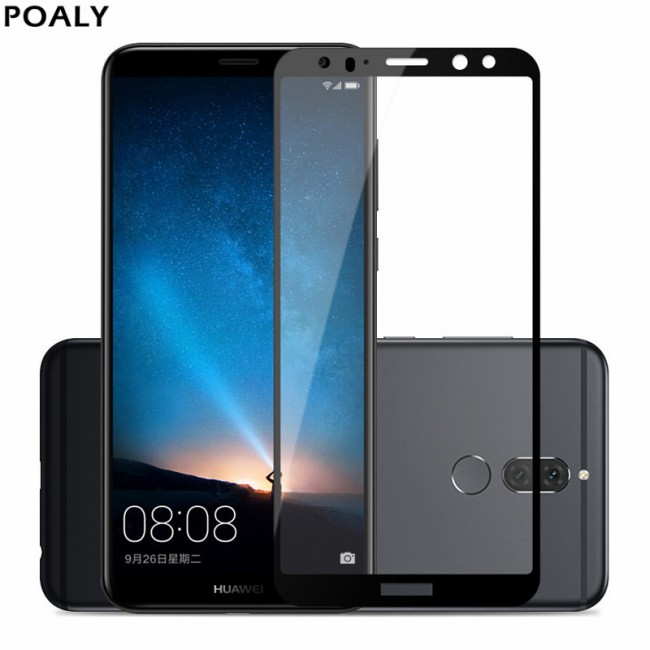 محافظ LCD شیشه ای فول چسب Full Glass Full Glues Screen Protector.Guard Huawei Mate 10 Lite