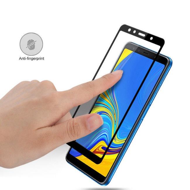 فول گلس فول چسب سامسونگ Full Glass Samsung Galaxy A7 2018