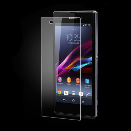 محافظ LCD شیشه ای محافظ پشت و رو Glass Screen Protector.Guard 2 in 1 for Sony Xperia Z1