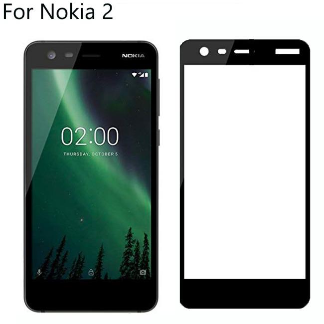 فول گلس تمام چسب گوشی نوکیا Full Glass Nokia 2