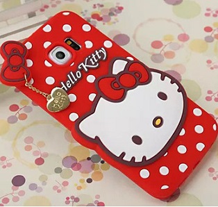 قاب ژله ای عروسکی هلوکیتی Hello Kitty Case for Samsung Galaxy S6 Edge