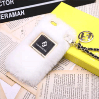 قاب پشمی فندی با آویز زنجیری Fendi Woolly Case for Apple iPhone 5.5s