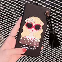 قاب ژله ای Hello Lady Sun Glass Case Samsung Galaxy S8