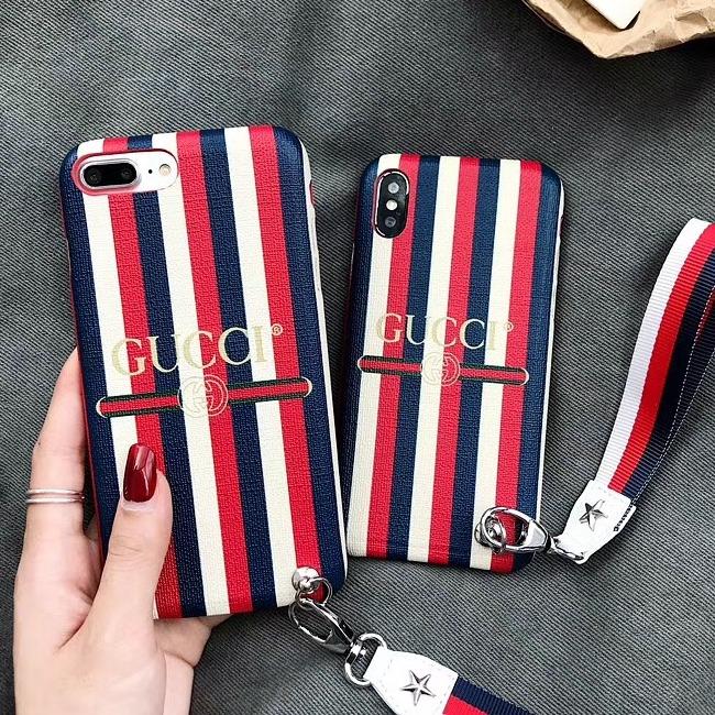 قاب چرمی طرح گوچی Gucci Leather Case iPhone Xs Max