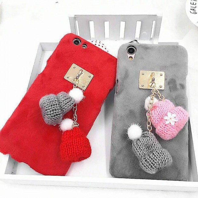 قاب مخملی Winter Fur Two Hat Case for Apple iPhone 7