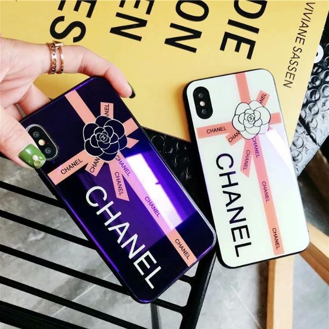 قاب پشت گلس چنل Chanel Back Glass Case iPhone Xs Max