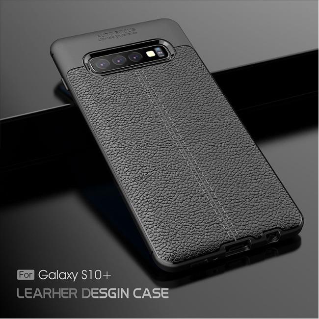 قاب ژله ای طرح چرم Auto Focus Case Samsung Galaxy S10 Plus