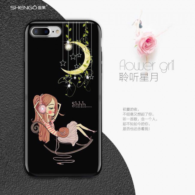 قاب ژله ای Shengo Flower Girl Case Apple iPhone 6 Plus
