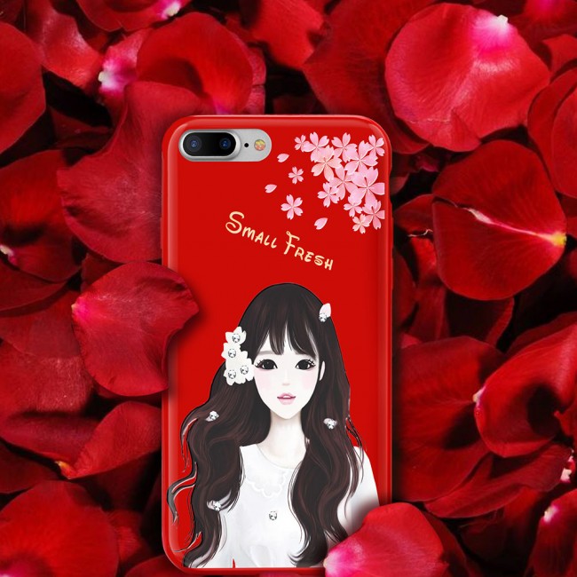 قاب ژله ای Shengo Beautiful Girl Case Apple iPhone 7 Plus