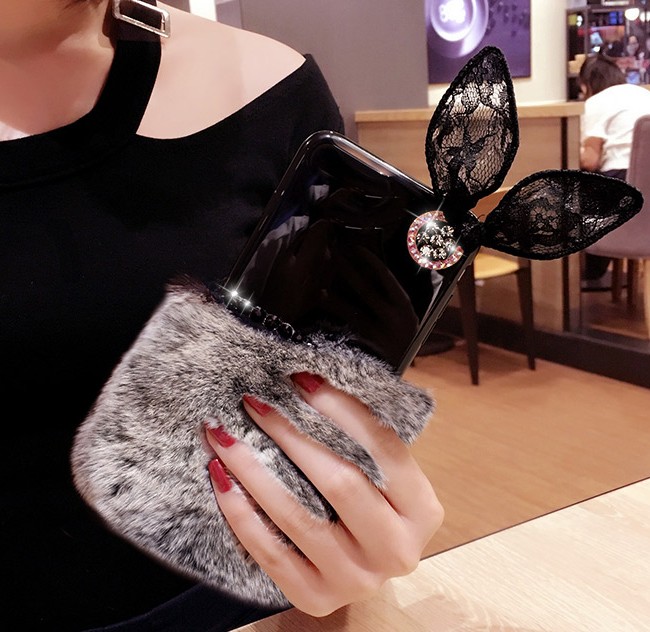 قاب ژله ای خزدار Ring Fur Case Samsung Galaxy Note 8