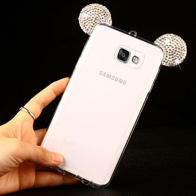 قاب ژله ای Diamond Mickey Luxury 3d Case for Samsung Galaxy A3 2016