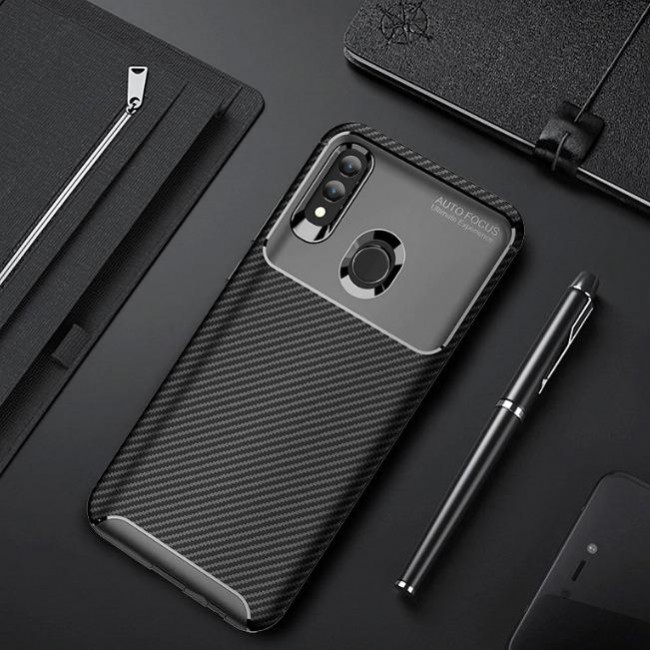 قاب ژله ای طرح کربن هواوی Autofocus Carbon Case Huawei P Smart 2019