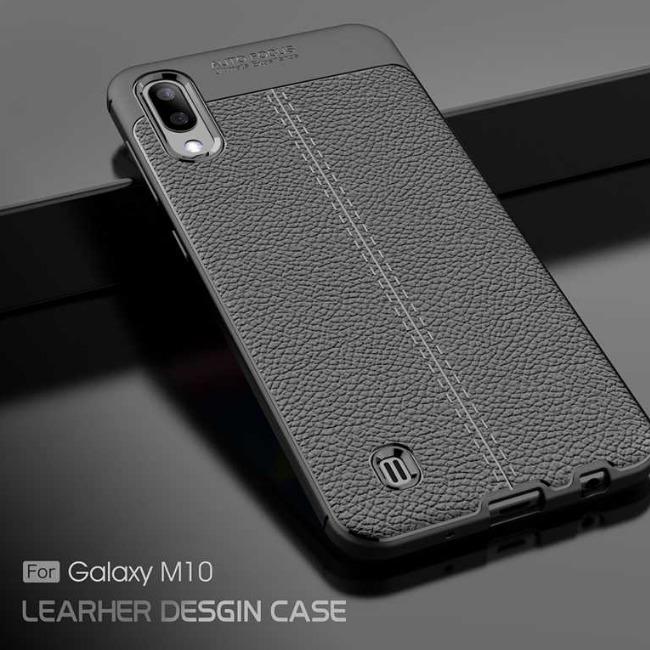 قاب ژله ای طرح چرم Auto Focus Case Samsung Galaxy M20