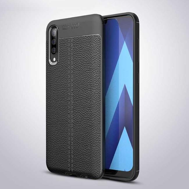 قاب ژله ای طرح چرم Auto Focus Case Samsung Galaxy A70