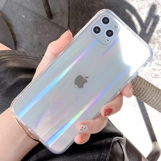 قاب ژله ای شفاف لیزری آیفون TPU Laser Case Apple iPhone 11
